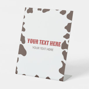 Signe De Table Cowboy Rodeo Western Wild West Custom Party