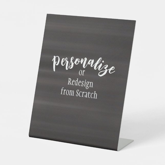 Signe De Table Créez votre propre conception personnalisée (Recto)