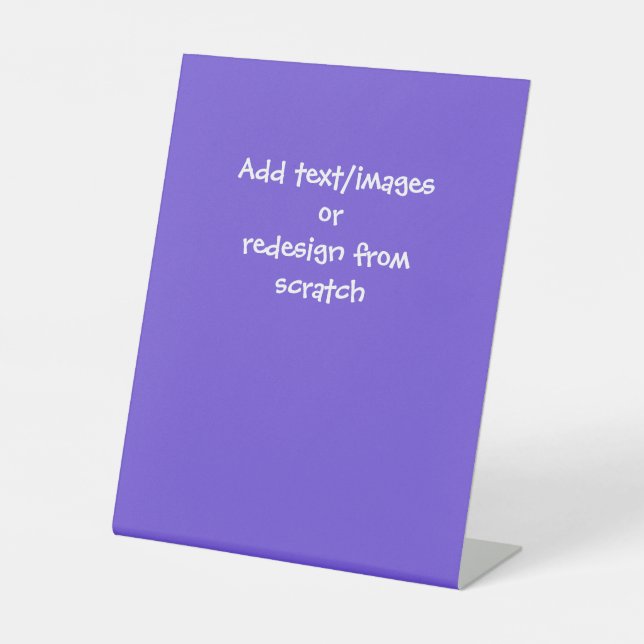 Signe De Table Créez votre propre personnalisation (Recto)