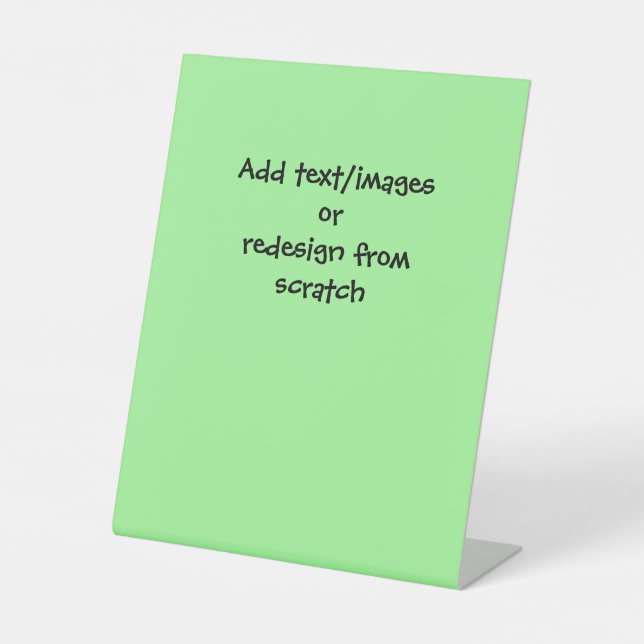 Signe De Table Créez votre propre personnalisation (Recto)