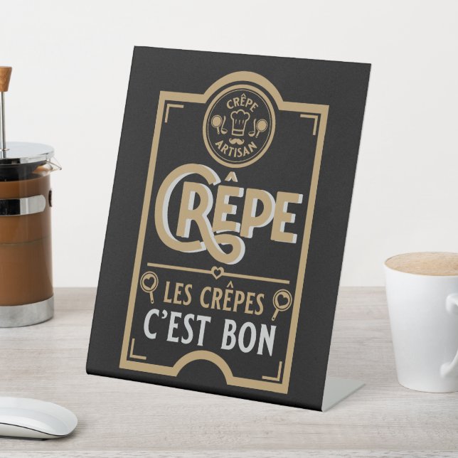 Signe De Table Crepes françaises (In SItu)