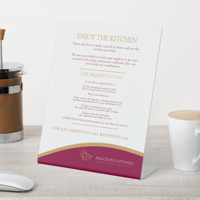 Signe De Table Cuisine d'hôtes commerce de location de propriété  (In SItu)