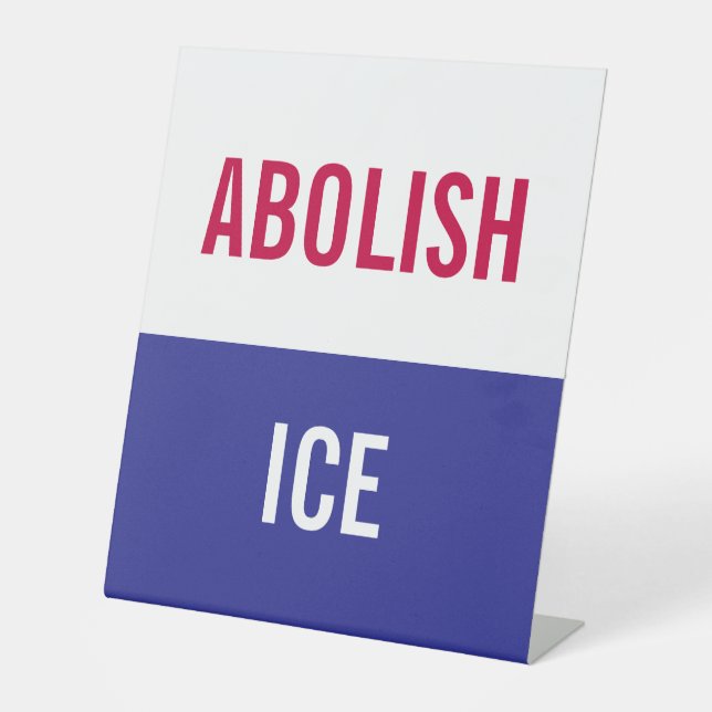 Signe De Table Custom Anti ICE Personal Protest (Recto)