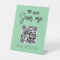 Cute Girl Wifi QR Code Salon Business