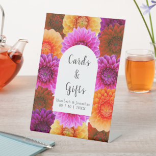 Signe De Table Dahlia Mariage d'automne