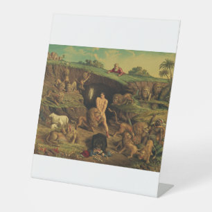 Signe De Table Daniel dans le Den des Lions