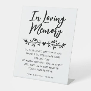 Signe De Table Dans le Mariage de mémoire aimer personnalisé