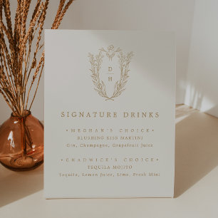 Signe De Table DAPHNE Simple Cream Mariage Signature Boisson