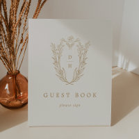 DAPHNE Vintage Cream Gold Mariage Livre d'or Signa