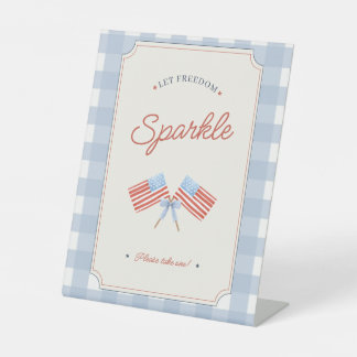 Signe De Table Décoration de fête patriotique d'étincelle du 14 j