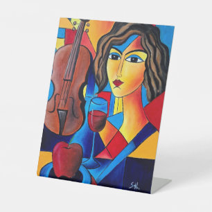 Signe De Table Déjeuner avec des Couleurs