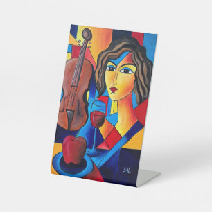 Signe De Table Déjeuner avec des Couleurs