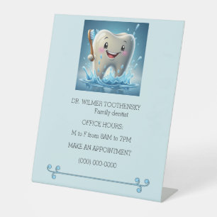 SIGNE DE TABLE " DENTIST OFFICE PEDESTAL "