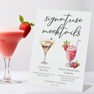 Signe De Table Dessert Mocktails Martini au Chocolat Fraise