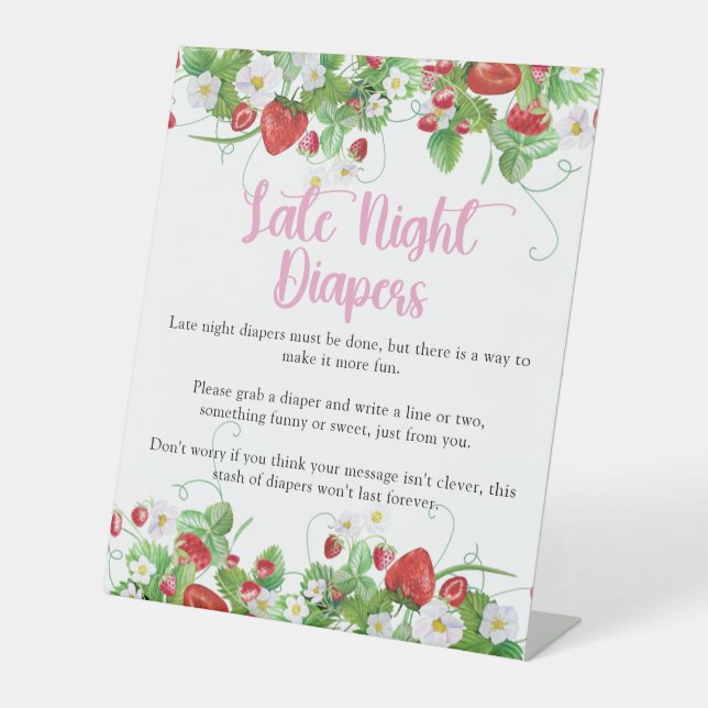 Signe De Table Diapositives nocturnes | Framboise Sucrée (Recto)