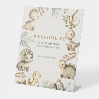 Signe De Table Dinosaure Boho Roaring Thème Anniversaire