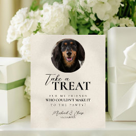 Signe De Table Dog Photo Wedding Treat Favor