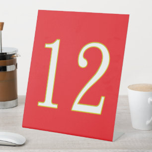 Signe De Table don drôle pour tous les fans joueur ont numéro 12