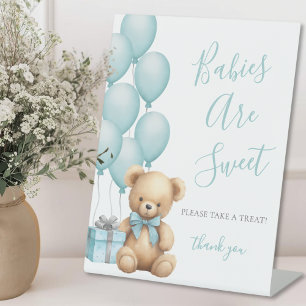 Signe De Table Douceurs pour une Baby Shower Ours