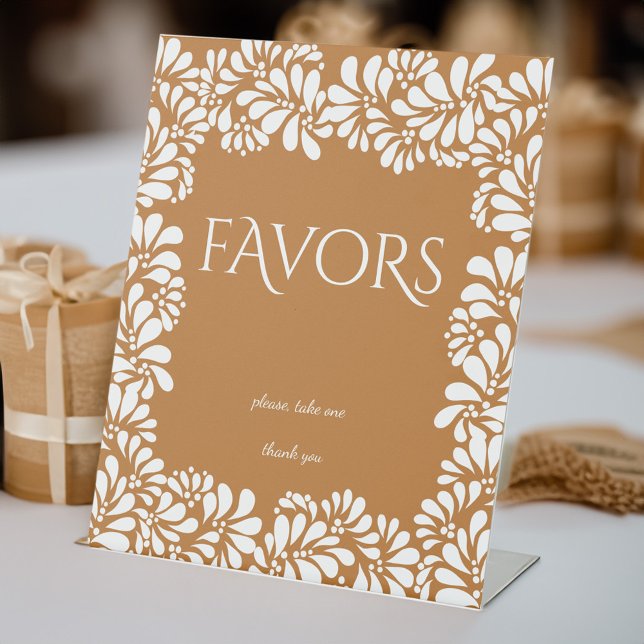 Signe De Table Douche nuptiale de talavera mexicaine en terre cui (Mexican talavera terracotta bridal shower favor table personalized pedestal sign custom table signs)