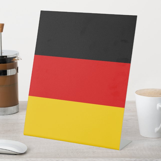 Signe De Table Drapeau allemand (In SItu)