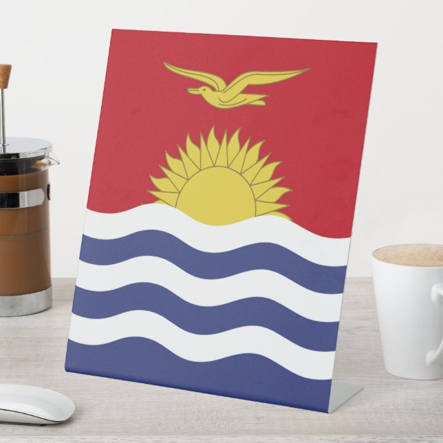 Signe De Table Drapeau de Kiribati (In SItu)
