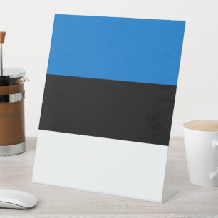 Signe De Table Drapeau de l'Estonie