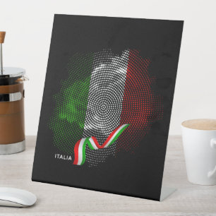 Signe De Table Drapeau italien