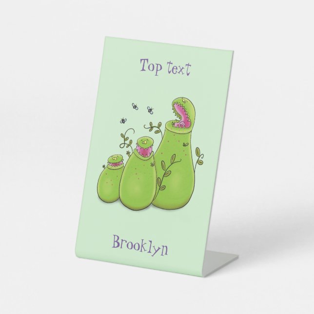 Signe De Table Drôle carnivore carnivore carnivore plante dessin  (Recto)