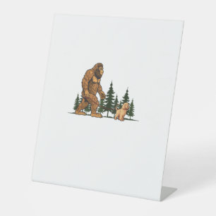Signe De Table Drôle Labradoodle Bigfoot Chien Marche Chien Maman