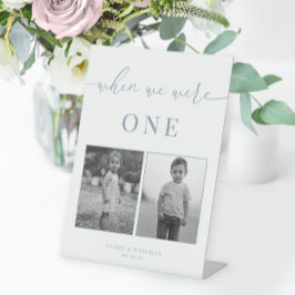 Signe De Table Dusty Blue Modern Elegant Mariage Age Numéro de ta