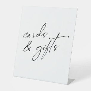 Signe De Table Écriture manuscrite contemporaine Cartes et cadeau