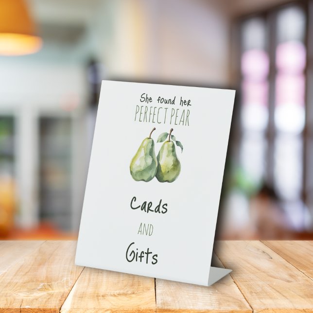 Signe De Table Elégant Brunch Parfait Fête des mariées de poire D (Créateur téléchargé)