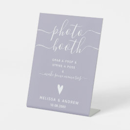Signe De Table Élégant Calligraphie Lavender Mariage Photoboooooo