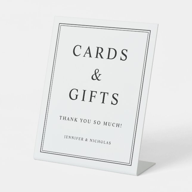 Signe De Table Elegant Cards And Gifts Wedding (Recto)