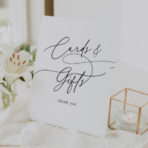 Signe De Table Élégant charme Cartes de Mariage et Cadeaux Signal