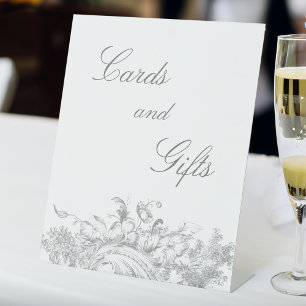 Signe De Table Élégant classique Rococo Floral