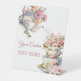 Signe De Table Elegant Floral Tea Happy Mother's Day