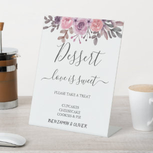 Signe De Table Élégant Flush Dessert Bar Signal