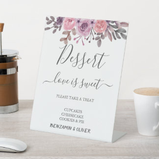 Signe De Table Élégant Flush Dessert Bar Signal