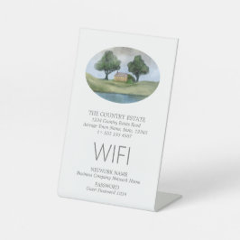 Signe De Table Élégant invité d'affaires WIFI