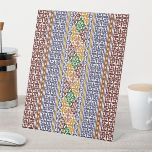 Signe De Table élégant motif ethnique