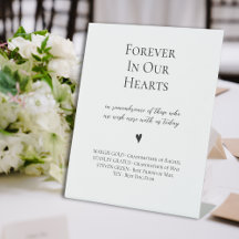 Élégant pour toujours dans nos coeurs Mariage comm