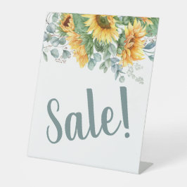 Signe De Table Élégant tournesol Floral Vente