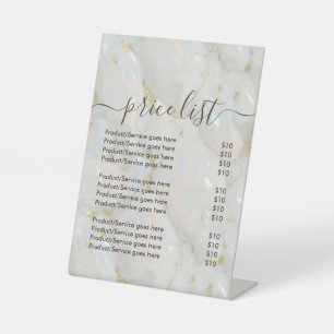 Signe De Table Élégante Pierre Opale Unique