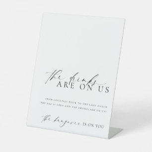 Signe De Table Ellesmere Modern Minimal Open Bar Menu