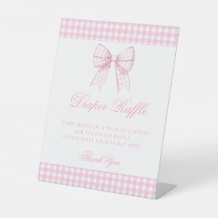 Signe De Table En vichy rose mignon poupée fille rapper