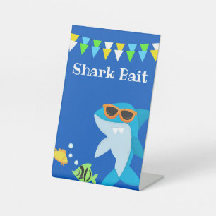 Signe De Table Enfants requin bleu Fintastic Anniversaire