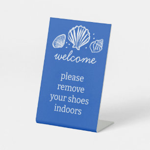 Signe De Table Enlever les chaussures Coquillages Location de vac