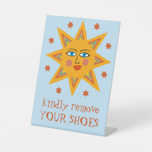 Signe De Table Enlevez Vos Chaussures Soleil Joie Soleil PERSONNA